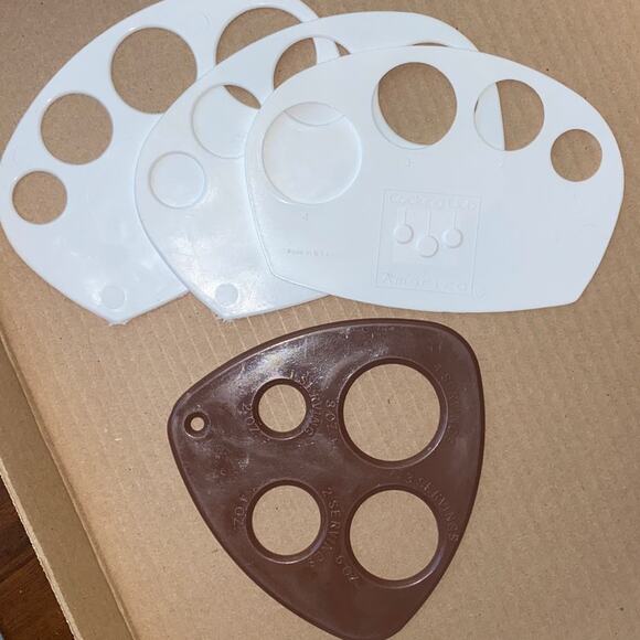 Vintage Pasta Measuring Portion Tools Cooking Club of America USA Set of 4 used - Picture 2 of 6